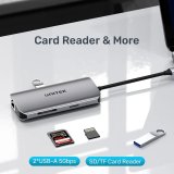UNITEK ACTIVE HUB USB-C 2X HDMI 4K, RJ45, PD 100W #2