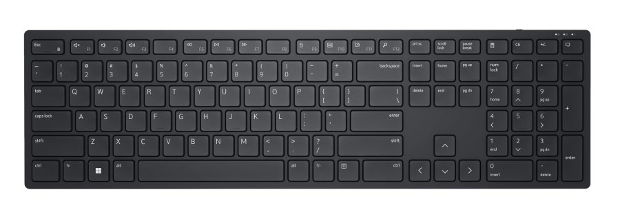 DELL KB500 tastatur Kontor RF trdlst QWERTY US International Sort #1