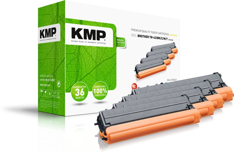 KMP B-T101VX tonerpatron 4 stk Kompatibel Sort, Bl�, Magenta, Gul #1