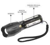 LED lommelygte FL-600 med CREE XM-L2 18650 LED / 3x AAA (R03) #4