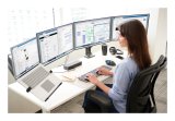 Kensington SmartFit One-Touch-arm til to sk�rme, som kan justeres i h�jden #9