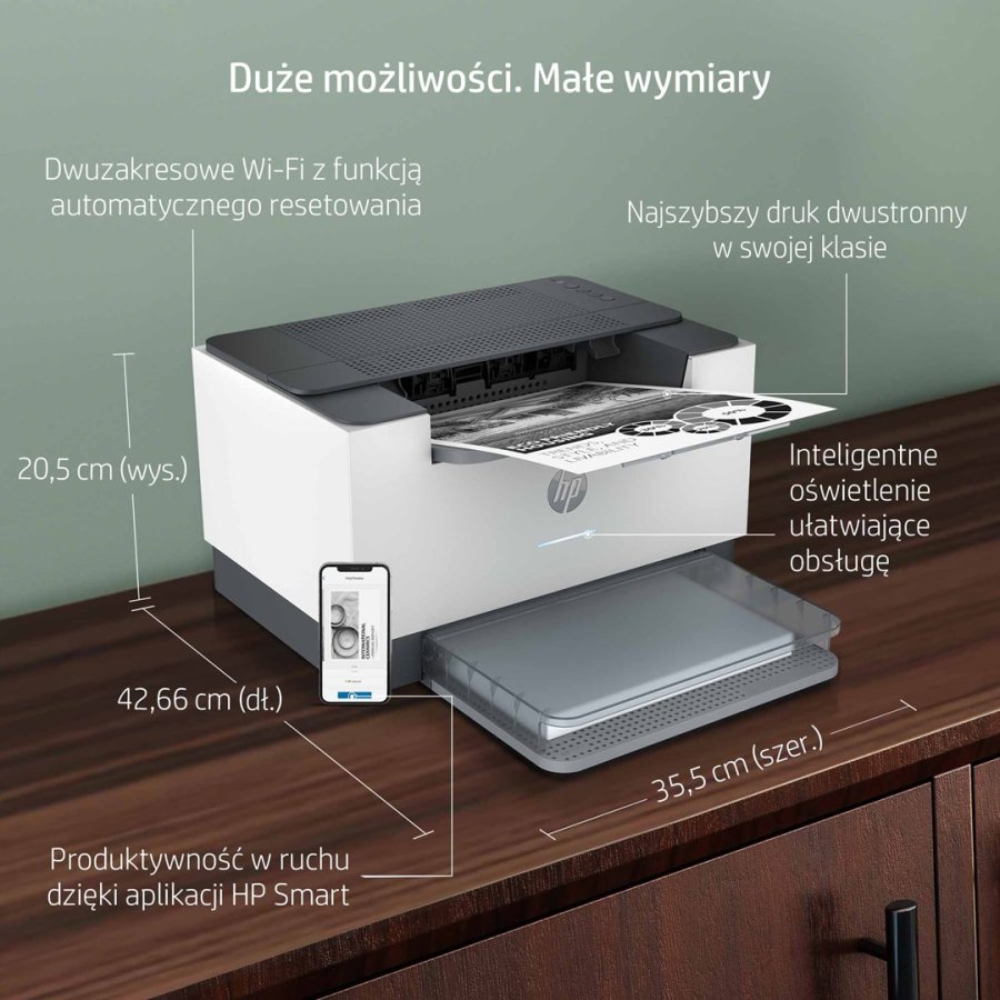 HP LaserJet M209dw Printer, Sort og hvid, Printer til Hjem og hjemmekontor, Print, Tosidet print; Kompakt strrelse; Energibesparende; Dual-band Wi-Fi #14