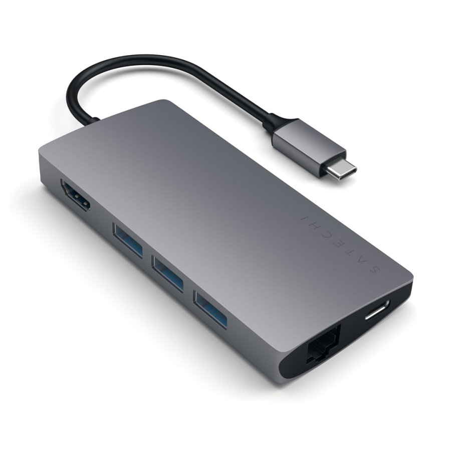 Satechi Multi-Port Adapter V2 Dock st. USB 3.2 Gen 1 (3.1 Gen 1) Type-C Gr� #1