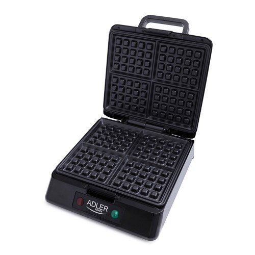 Adler AD 3036 vaffeljern 4 vaffel/vafler 1500 W Sort, Gr� #3