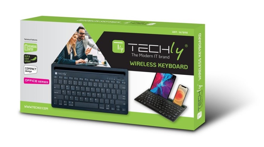 Techly ICTBK102U tastatur Universel Bluetooth QWERTY Engelsk Sort #11