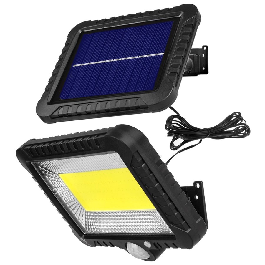 Solar LED projektr med bevgelsesdetektor Maclean Energy IP44, 5W, 400lm, 6000K kold hvid, lithium batteri 1300 mAh, 5.5V DC MCE438 #1