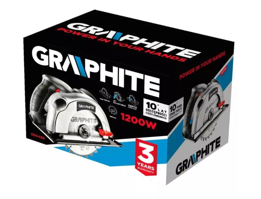 Rundsav 1200W Graphite rundsavsklinge 185 mm #5
