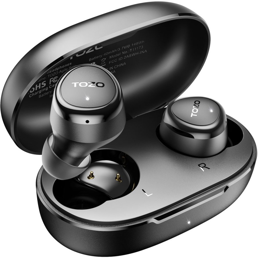 TOZO Agile Solo Black True Wireless Stereo (TWS) In-Ear USB Type-C Bluetooth Headset Sort #1