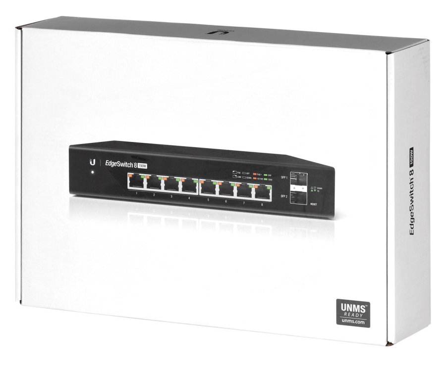 Ubiquiti EdgeSwitch 8 Administreret Gigabit Ethernet (10/100/1000) Strm over Ethernet (PoE) Sort #9