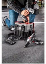 Graphite batteridrevet vrktjsst boremaskine/driver, lommelygte, taske, Energy+ 18V batteri og oplader #7