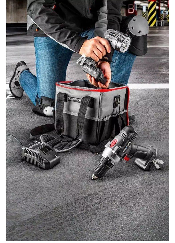 Graphite batteridrevet vrktjsst boremaskine/driver, lommelygte, taske, Energy+ 18V batteri og oplader #7