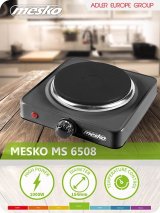 Mesko Home MS 6508 kogeplade Sort Bordplade Forseglet plade 1 zone(s) #14