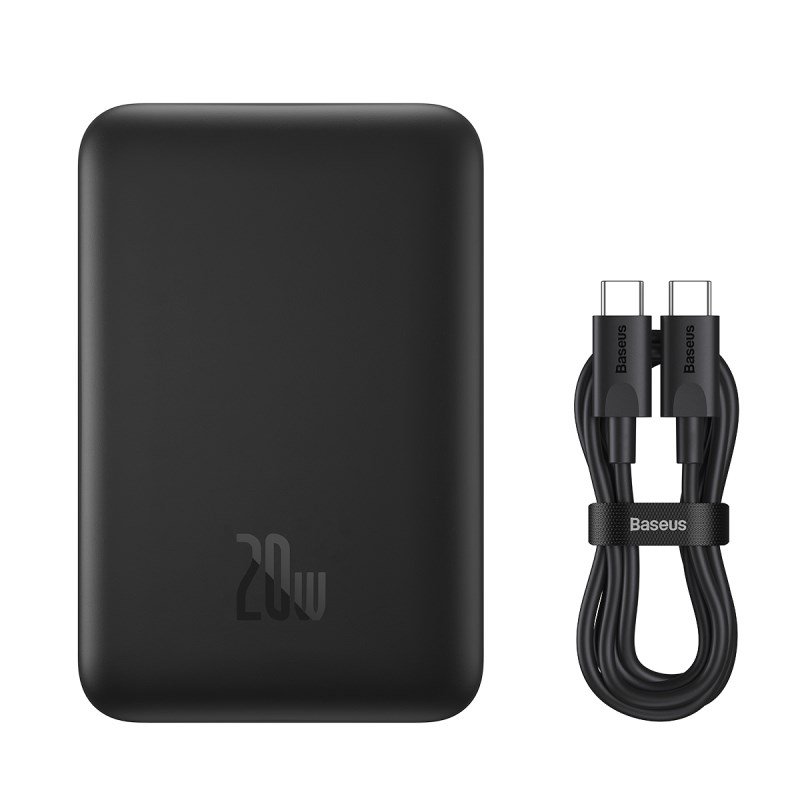 Baseus P10059001113-00 Lithium-polymer (LiPo) powerbank 10000 mAh Trdls opladning Sort #11