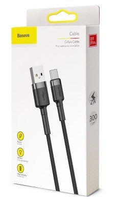 Baseus CATKLF-UG1 USB-kabel 3 m USB A USB C Sort #6