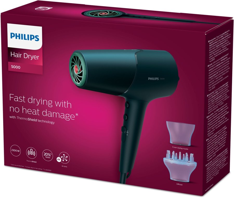 Philips 5000 series BHD512/00 hrtrrer 2300 W Marinebl #3