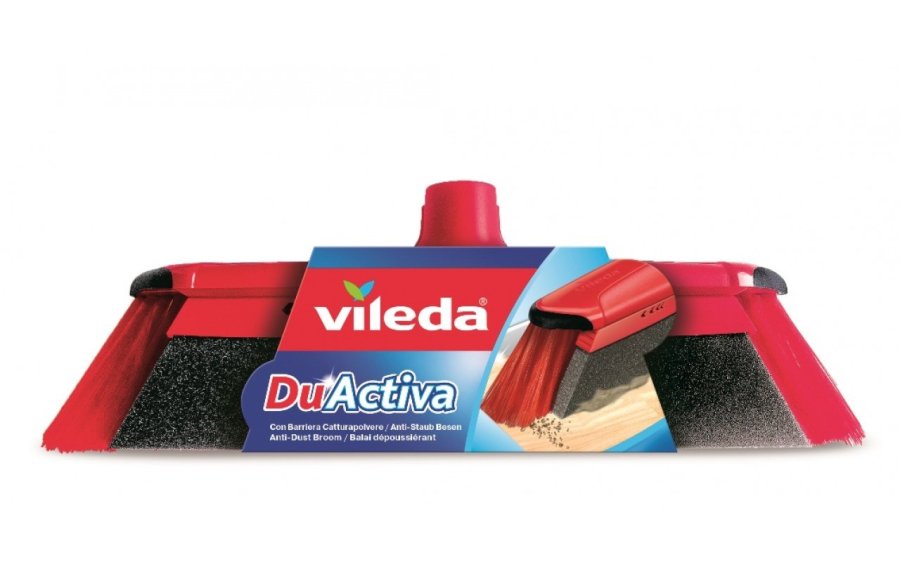 Vileda 151221 kost Indendrs Blde / hrde brstehr Polyethylenterephthalatfolie (PET), Gummi Sort, Gr, Rd #1