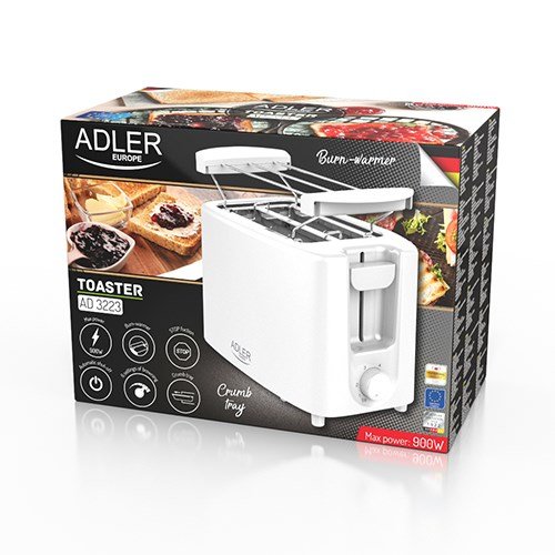 Adler AD 3223 brdrister 6 2 skive(r) 750 W Hvid #10