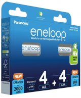 Genopladelige batterier PANASONIC ENELOOP 4x AA 2000 mAh + 4x AAA 800 mAh 8 szt (BK-3MCDE+4MCDE/8CP) #1