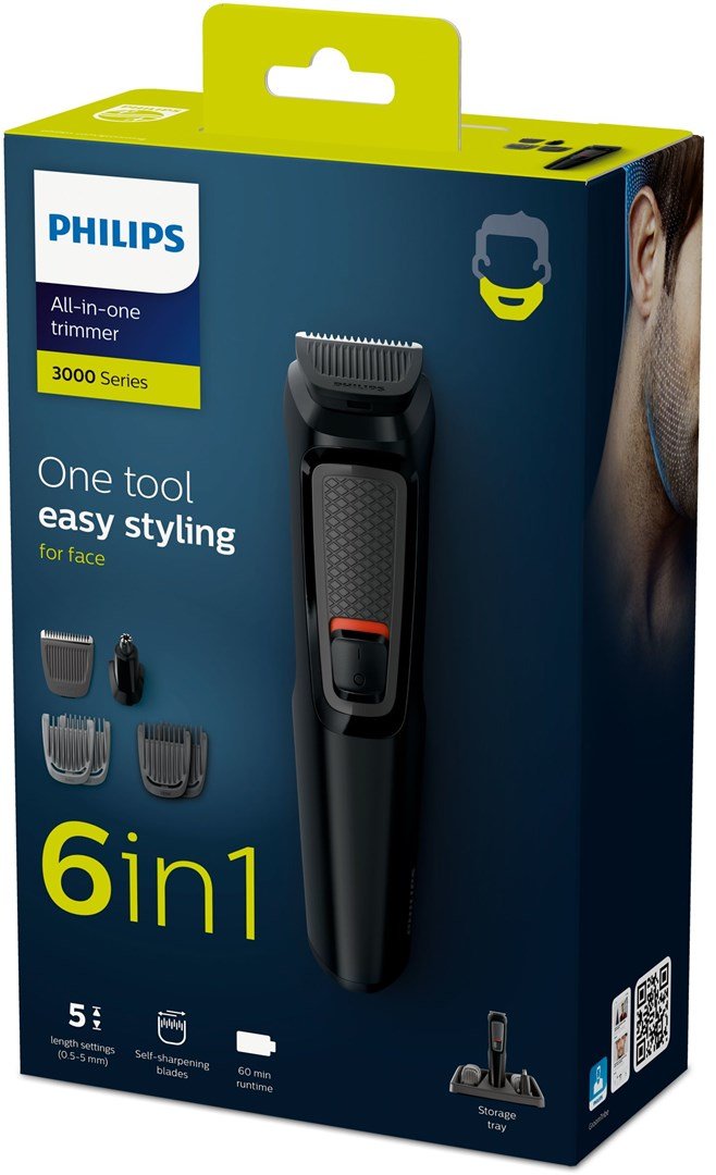 Philips MULTIGROOM Series 3000 MG3711/15 skg- og hrtrimmer Sort Nikkel-Metalhydrid (NiMH) #2