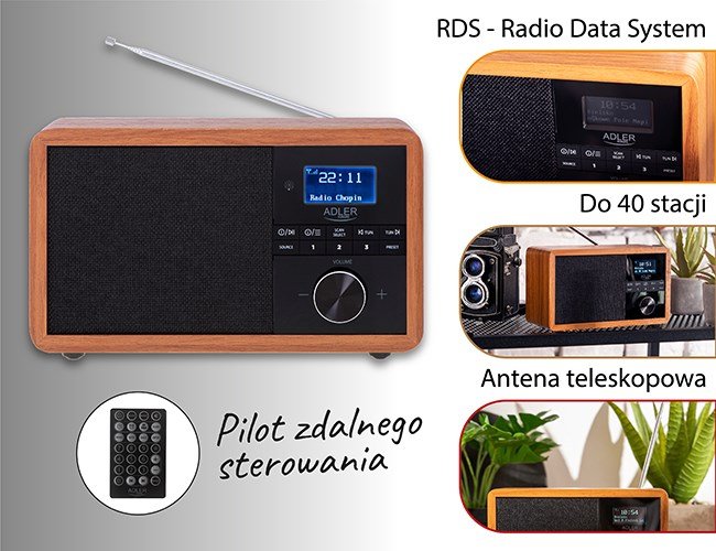 Adler AD 1184 radio Brbar Digital Sort, Tr #14