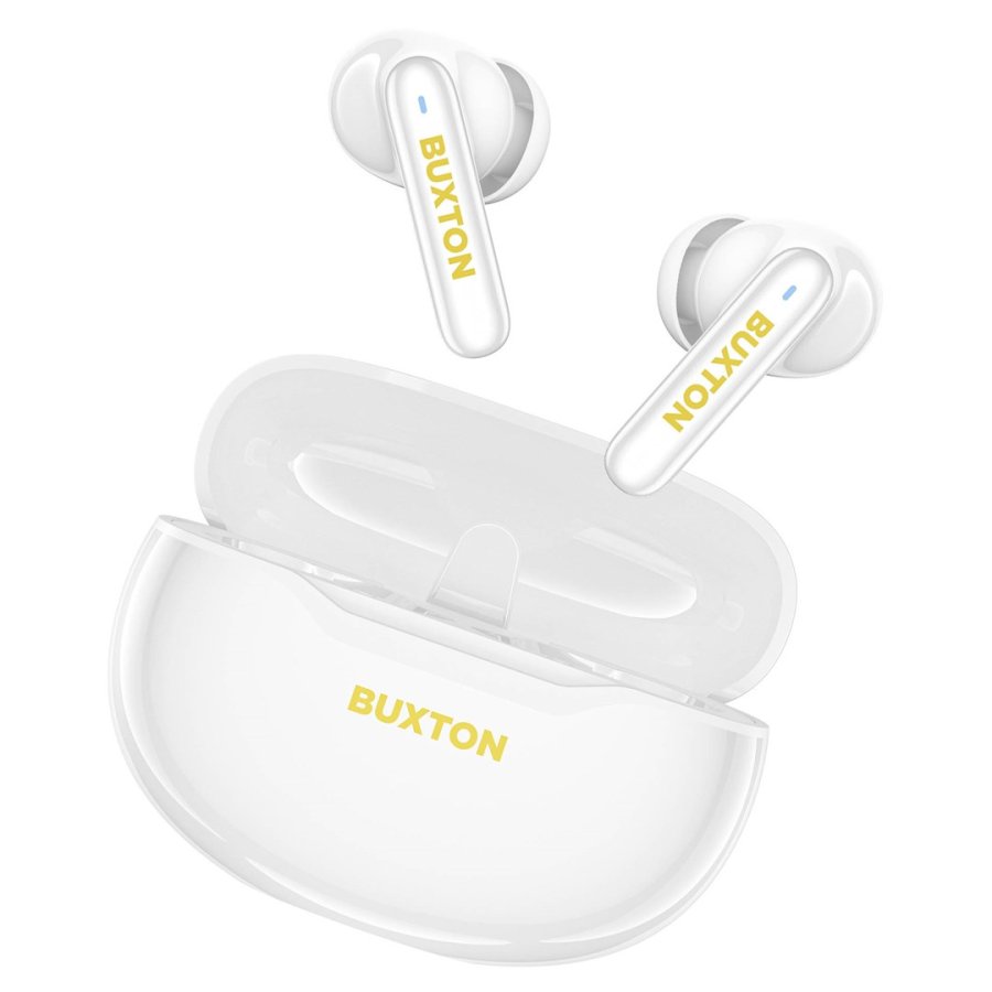 Buxton BTW 7200 White Tuya - Tr�dl�se in-ear-h�retelefoner med opladningsetui, hvide #7
