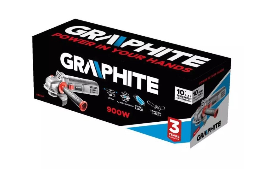 Vinkelsliber 900W Graphite 125mm skive #4