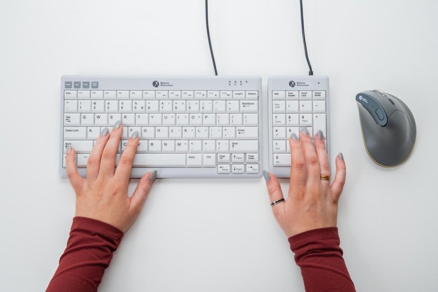 BakkerElkhuizen UltraBoard 955 V2 Numeric numerisk tastatur Laptop/PC USB M�rkegr�, Lys gr� #12
