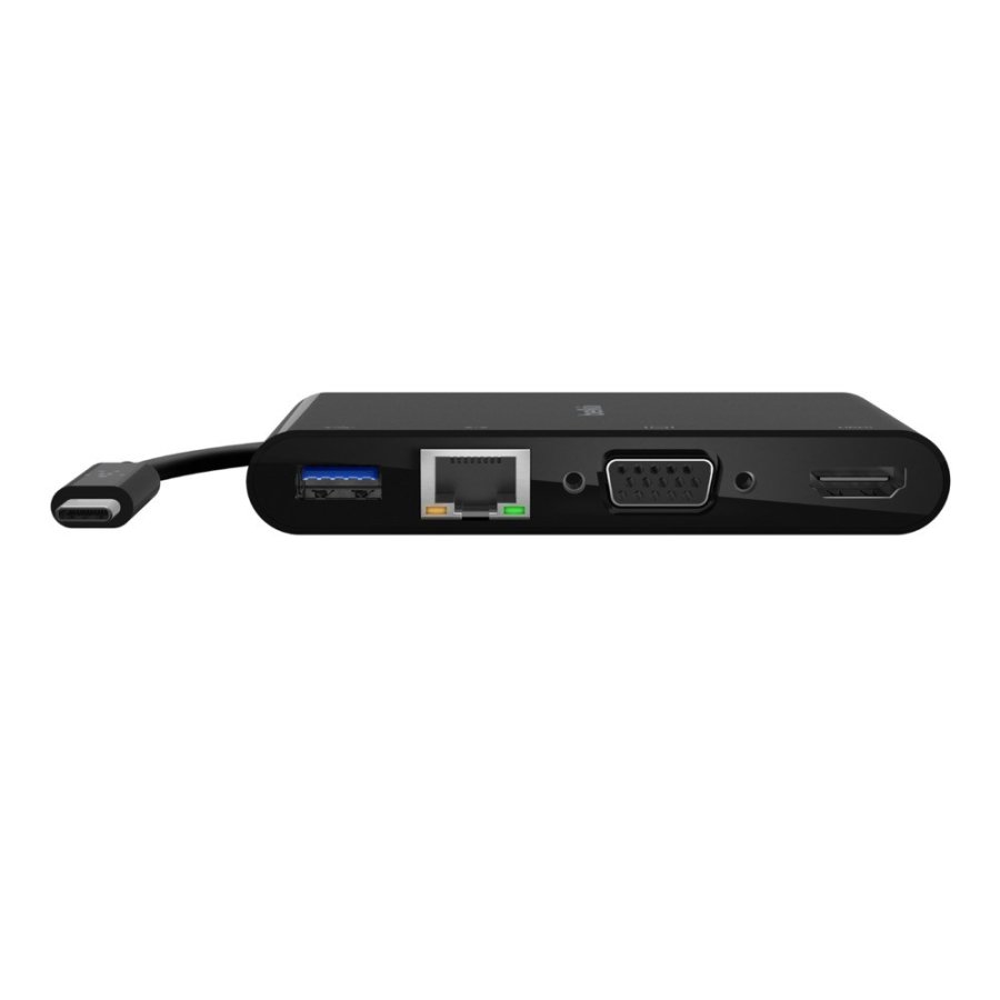 Belkin AVC005BTBK dockingstation Ledningsfrt USB 3.2 Gen 1 (3.1 Gen 1) Type-C Sort #1