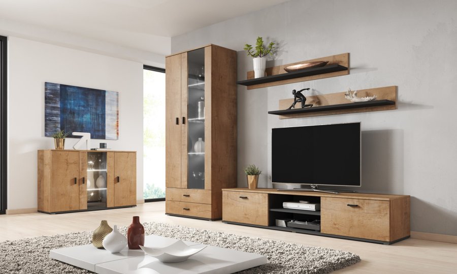 Cama SOHORTV180 LEF TV stativ & underholdningscenter 1 hylder #10