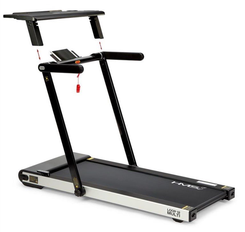 HMS LOOP12 MULTI elektrisk lbebnd med skrivebord 1-12 km/t, sort #1