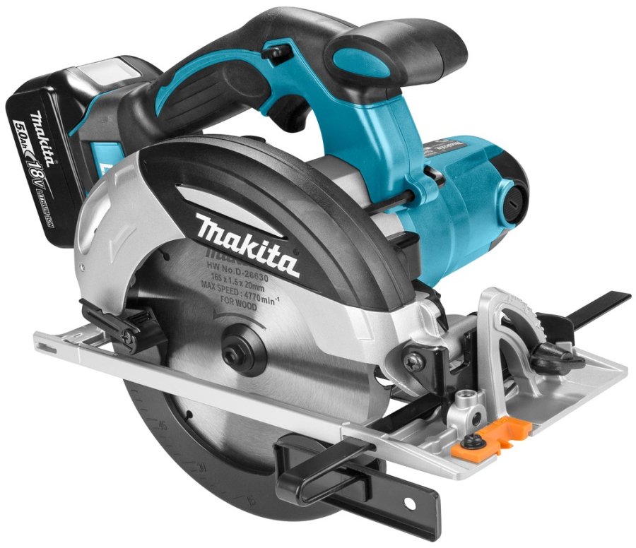 Makita DHS630RTJ transportabel rundsav 16,5 cm Sort, Bl, Gr 3100 rpm #1