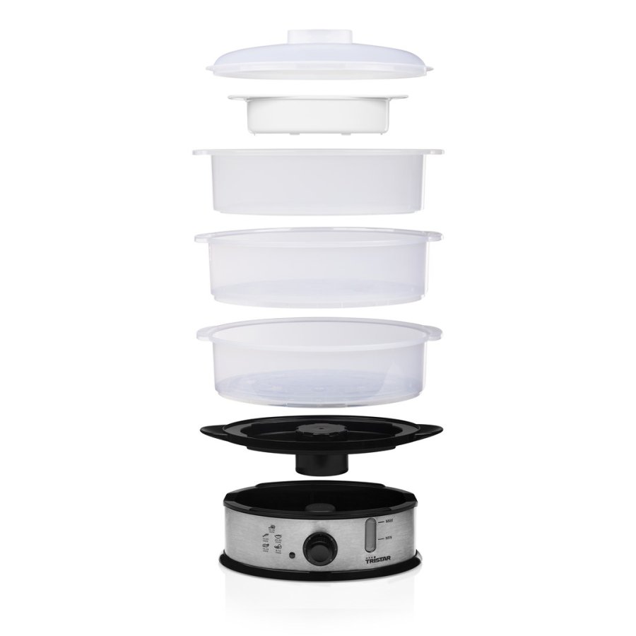 Tristar VS-3914 dampkoger 3 kurv(e) Bordplade 1200 W Sort, Rustfrit stl, Gennemsigtig #37