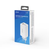 SAVIO LA-07 GaN 65W netoplader, USB, QC4.0+, PD 3.0, hvid #3