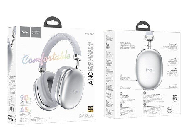 Hoco W35 Max Auspicious Headset ANC In-Ear Trdls Bluetooth Slv #4