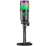 Mikrofon przewodowy Defender GLOW GMC 400 ze statywem STREAM strumieniowy RGB USB #5