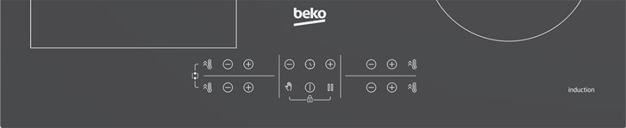 Beko HII64200FMTZG Induktionskogeplade med 4 zoner Gr� #6