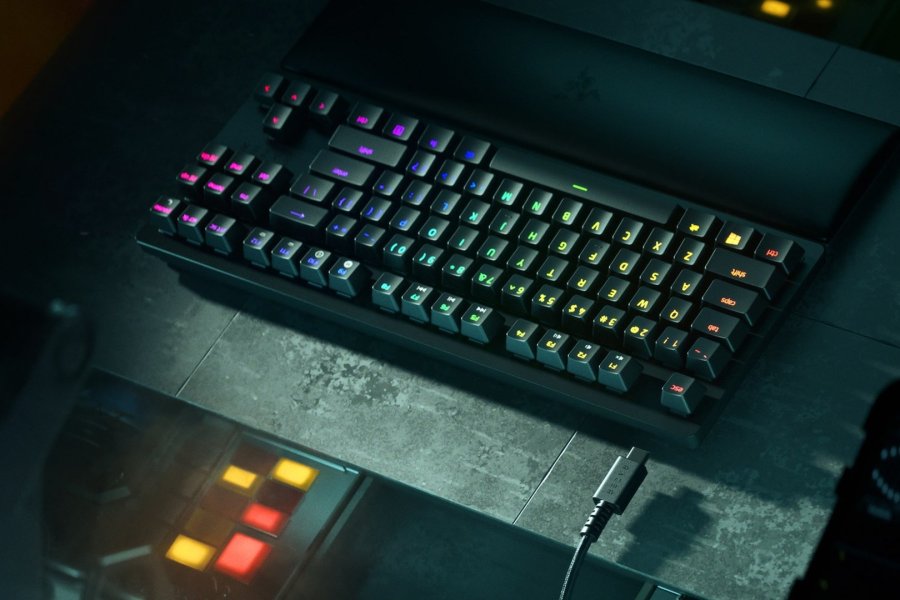 Razer Huntsman V2 Tenkeyless tastatur Spil USB QWERTY US engelsk Sort #8