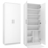 Arkivskab OLIV 2D 74x35x180 cm, hvid #16