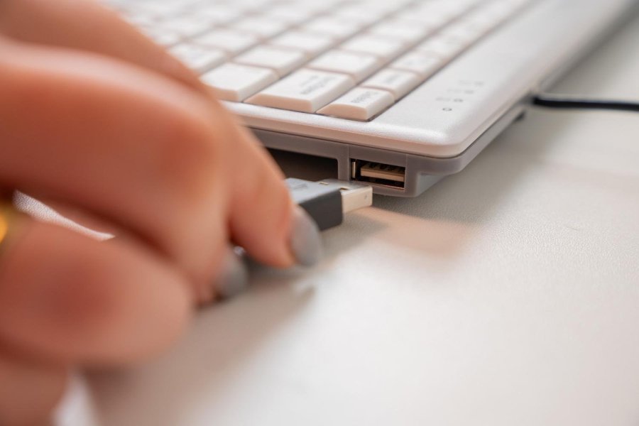 BakkerElkhuizen UltraBoard 955 V2 Numeric numerisk tastatur Laptop/PC USB M�rkegr�, Lys gr� #2