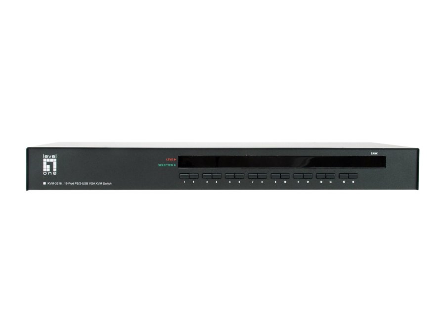 LevelOne KVM-3216 KVM Switch Stativ-montering Sort #3