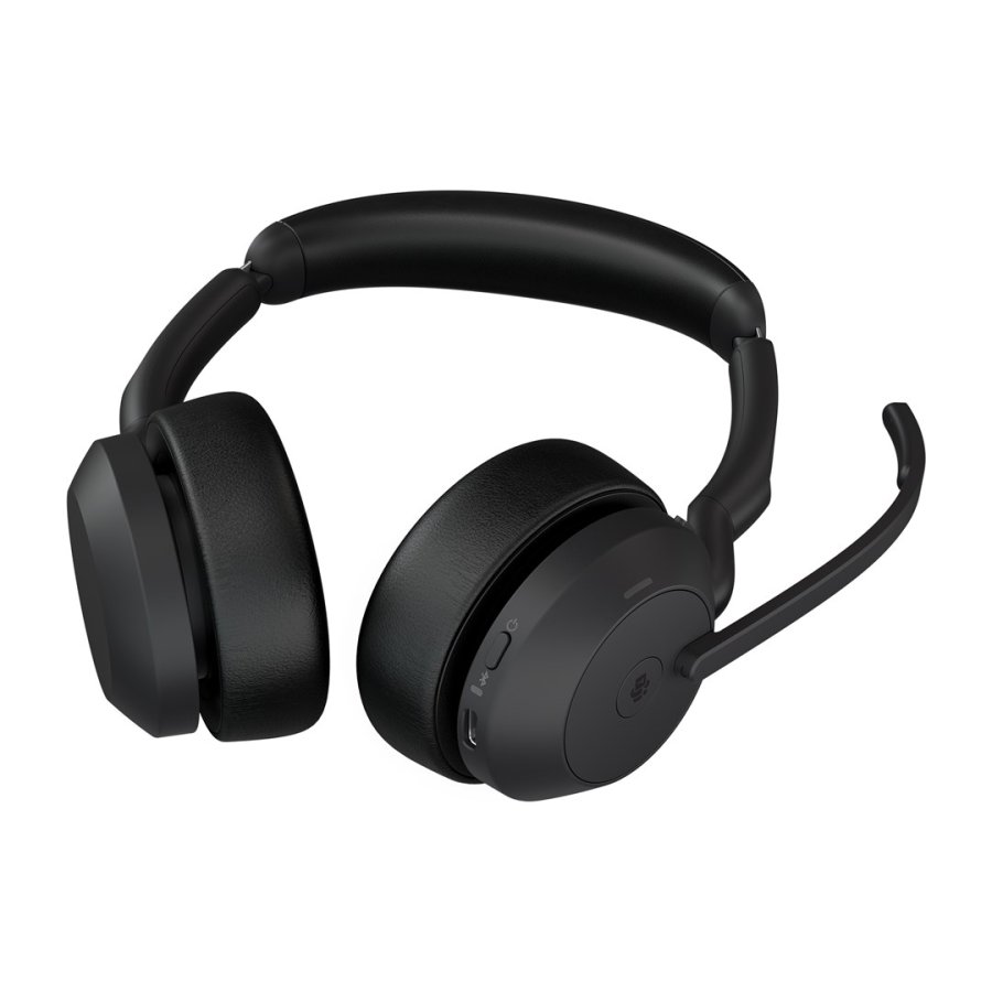 Jabra Evolve2 55 Headset Trdls Kontor/Callcenter Bluetooth Opladningsstativ Sort #4