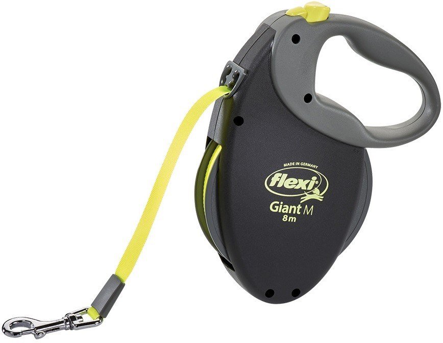 TRIXIE NEON GIANT M 8 m Sort, Gul Hund Fleksibel hundesnor #1
