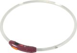 ZOLUX Bivouak LED Silikone transparent rd - hundehalsbnd - 30-60 cm #2
