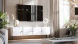 4D RTV-skab PALAZZO BIS 201x40x60 hvid mat #4