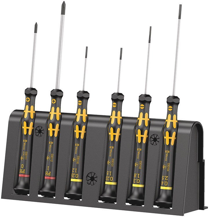 Wera 1578 A/6 ESD Electrician screwdriver set + Rack #1
