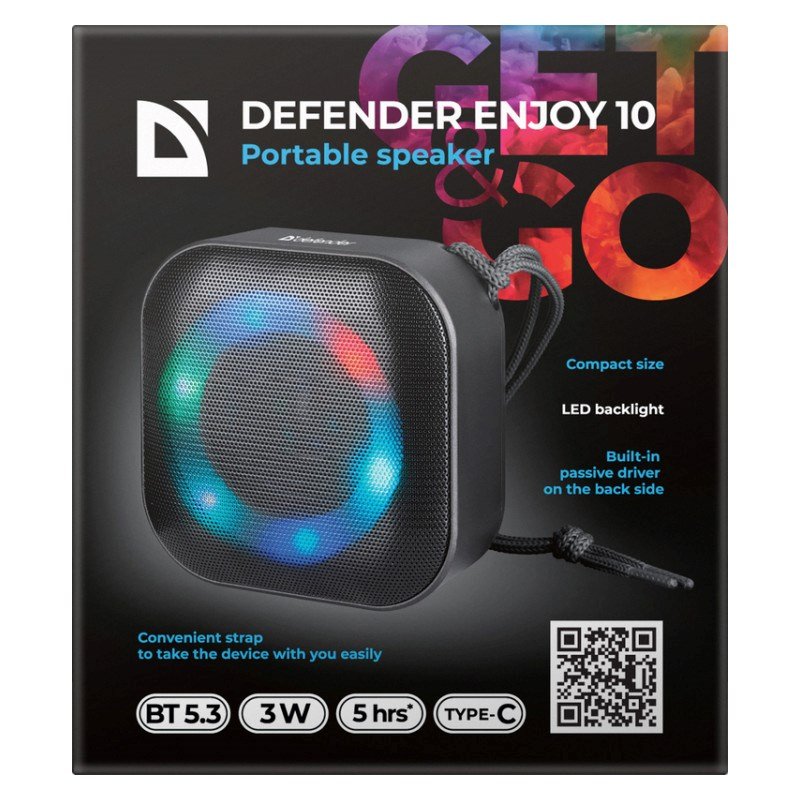 Brbare Bluetooth-hjttalere Defender 65009 Sort 3 W #3