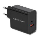 Qoltec 51716 strmadapter og vekselret Indendrs 63 W Sort #1