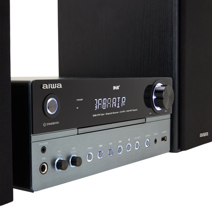 Aiwa MSBTU-700DAB stereoanl�g Home audio micro system 25 W Arktisk bl�, Sort #12