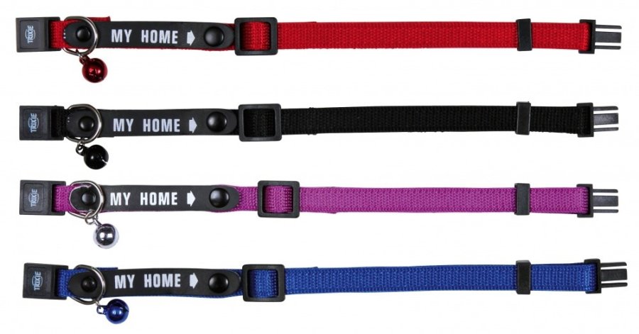 TRIXIE MY HOME TX-4180 Kattehalsbnd med en klokke + ID kort #1