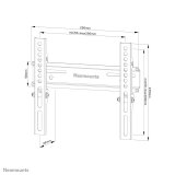 Neomounts WL30-350BL12 skrmbeslag og -stativer 139,7 cm (55